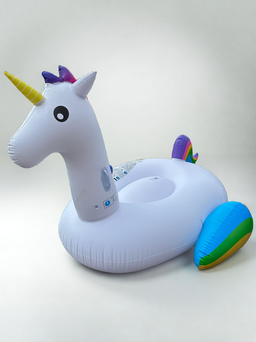 XL Unicorn Pool Float – Giant Rainbow Design