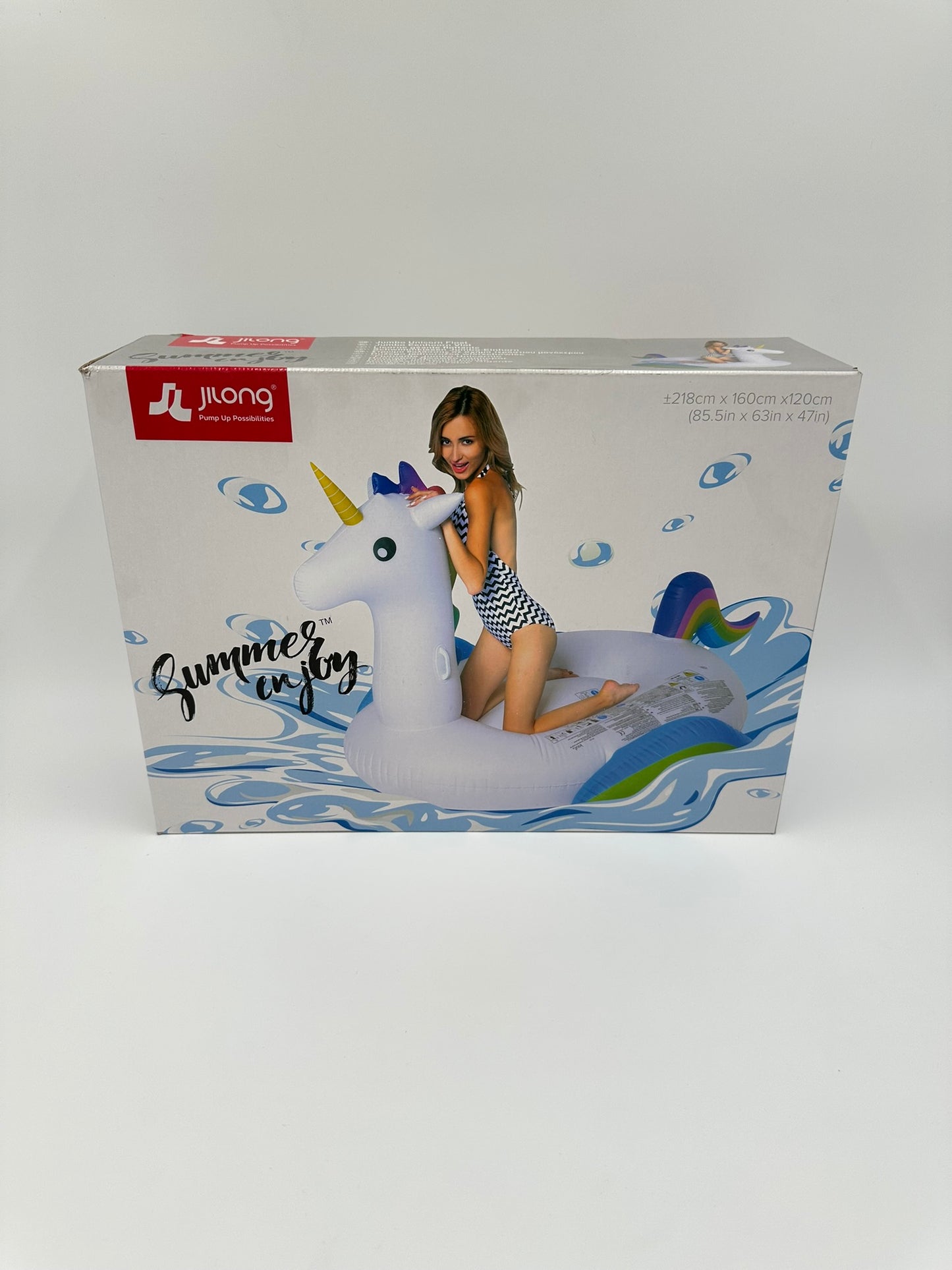 XL Unicorn Pool Float – Giant Rainbow Design